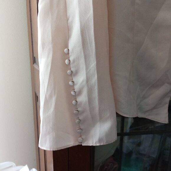 Joie Beige Button down blouse Long Sleeve sz XL, NWT,  /B9 - Picture 4 of 8